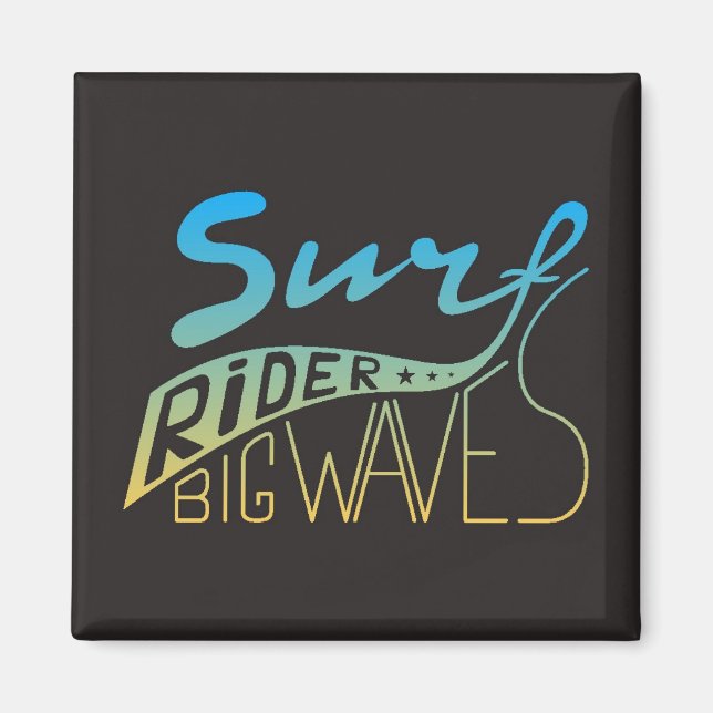 Imã Surf Rider Grandes Ondas (Frente)