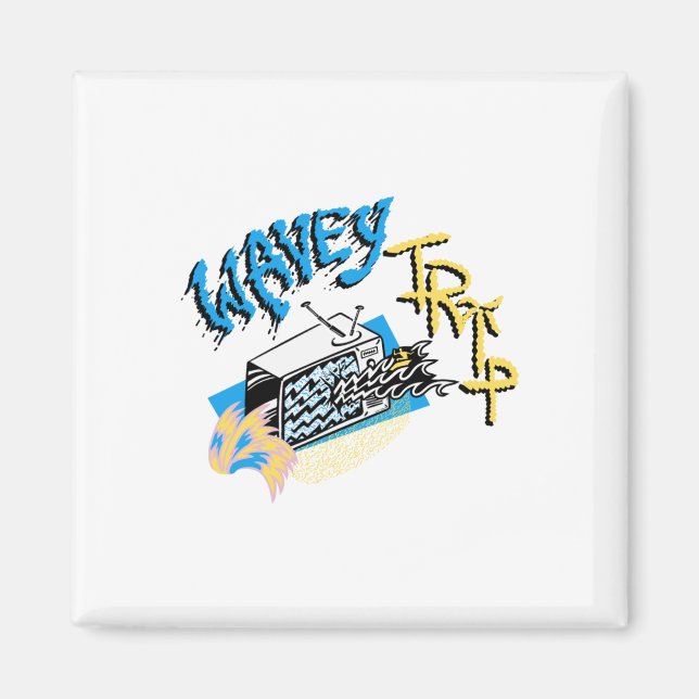 Imã Surf Trip Sticker (Frente)