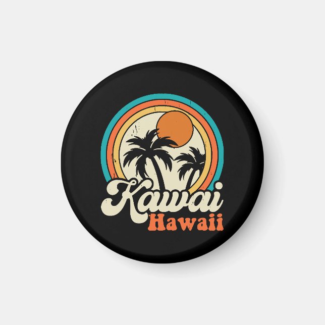 Imã Surfando Kawaii Havaí (Frente)