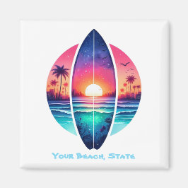 Imã Surfboard no Sunset