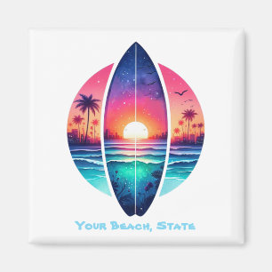 Imã Surfboard no Sunset