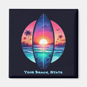 Imã Surfboard no Sunset