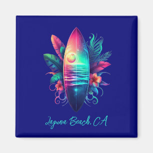 Imã Surfboard Tropical Beach-