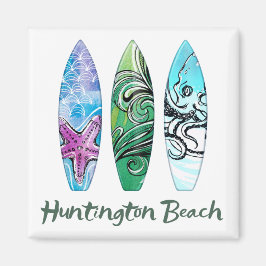 Imã Surfboards de Aquarela de praia em Huntington