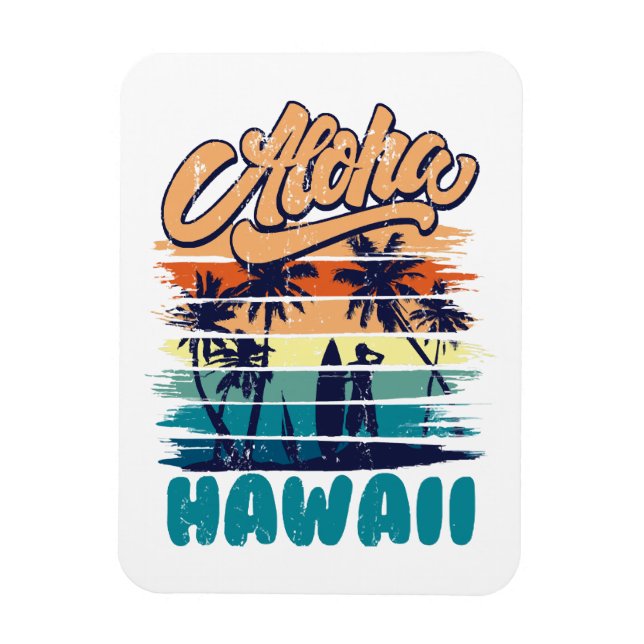 Ímã Surfe - Aloha Havaí (Vertical)