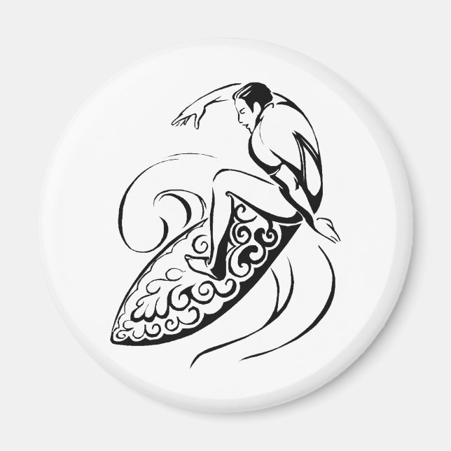 Imã Surfer Dude (Frente)