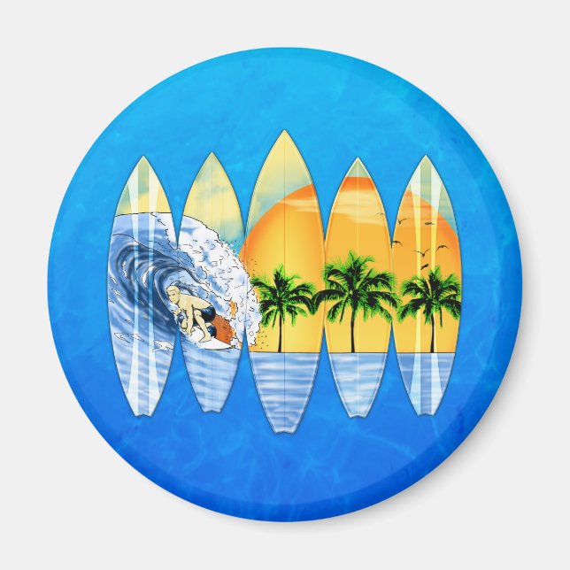 Imã Surfer E Surfboards (Frente)