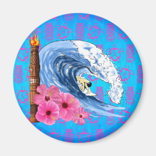 Imã Surfer E Tiki Statu