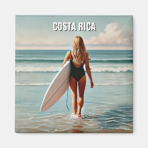 Imã Surfer Girl Costa Rica