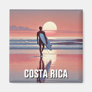 Imã Surfer Sunset Costa Rica