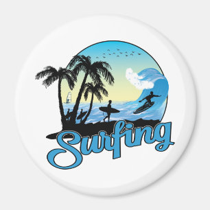 Imã surfing Sea Beach