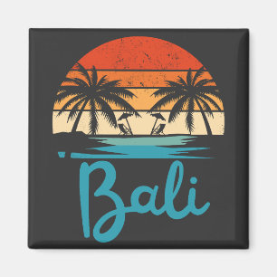 Imã Surfismo Antigo Praia de Bali Indonésia