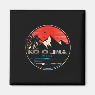 Imã Surfismo de ondas retrô Ko Olina no Havaí