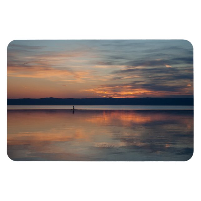 Ímã Surfista a remar em terra (Horizontal)