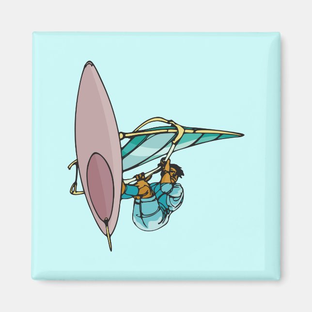 Imã Surfista de vento (Frente)