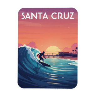 Ímã Surfista em Santa Cruz Califórnia Viagem