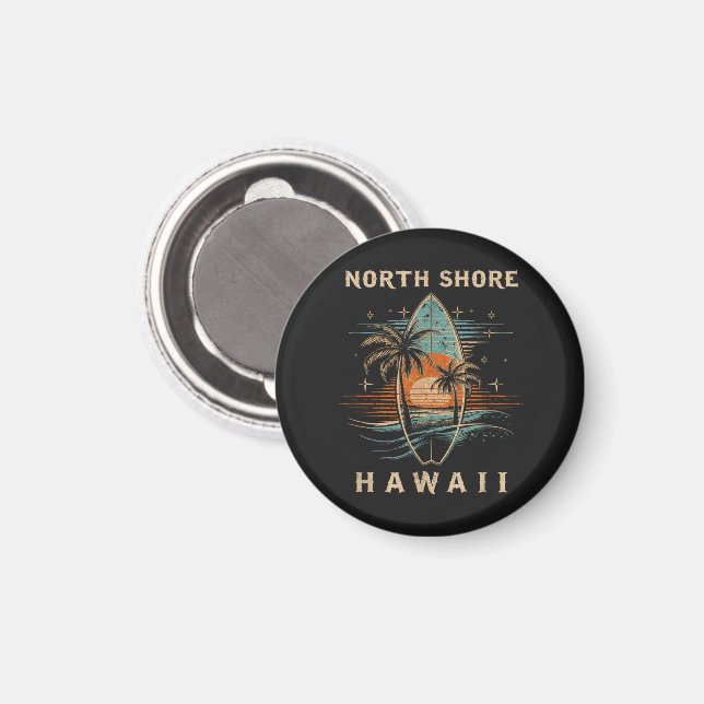Imã Surfista North Shore Havaí (Front/Back)