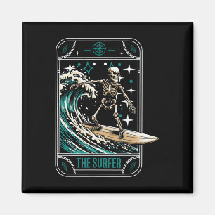 Imã Surfista Surfando Prancha de Surfe - Ondas Esquele