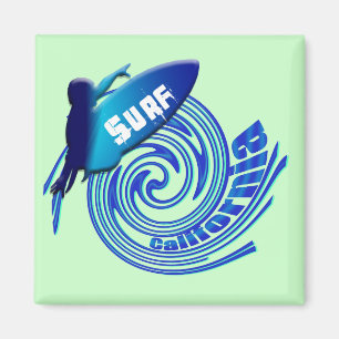 Imã Surfistas californianos de Califórnia do surf que