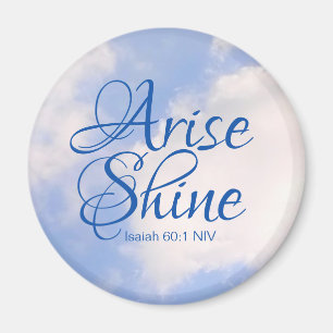 Imã Surgimento Inspiracional do Céu Azul e Bíblia Br