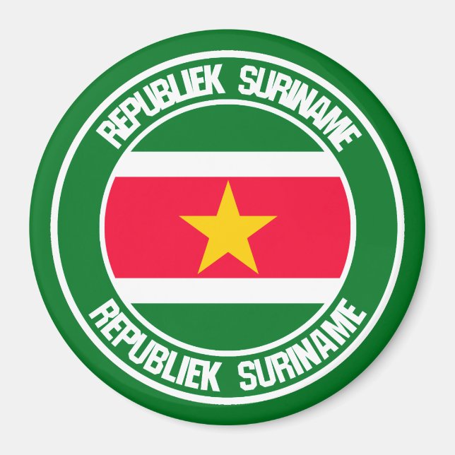Imã Suriname Round Emblem (Frente)