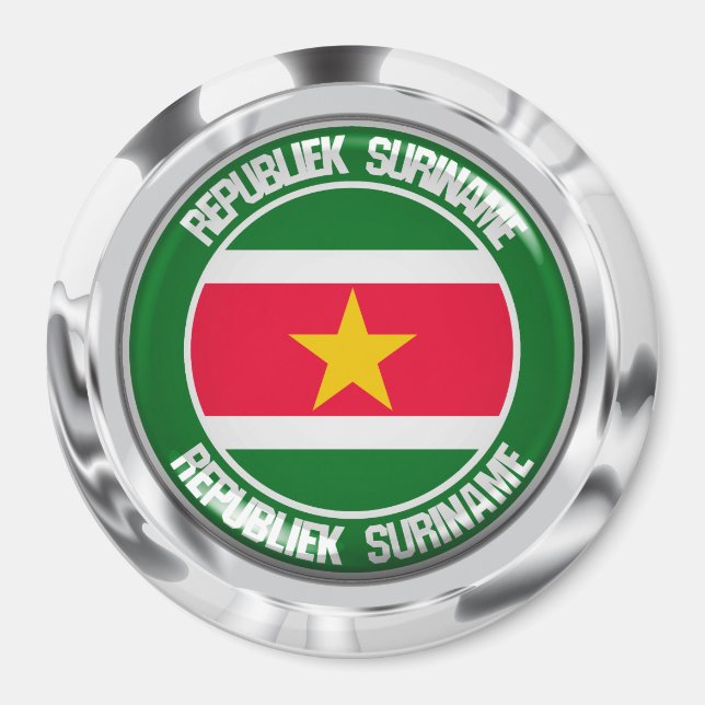 Imã Suriname Round Emblem (Frente)