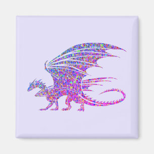 Imã Surpreendente Dragão Mosaico 