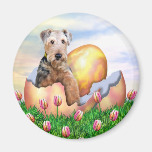 Imã Surpresa da páscoa de Airedale Terrier