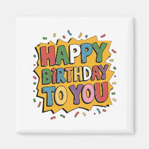 Imã Surpresa de Histórias Feliz Aniversário