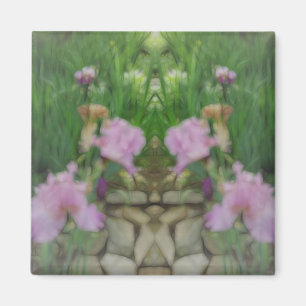 Imã Surreal Fantasy Iris Floral Path