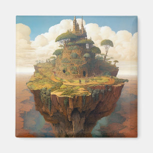 Imã Surreal Island Landscape Fantasy Art