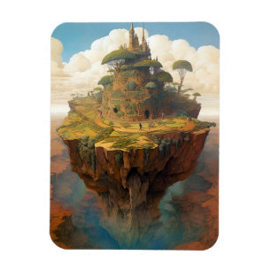 Ímã Surreal Island Landscape Fantasy Art