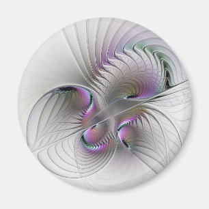 Imã Surreal Shy Beauty Modern Abstrato Fractal Art