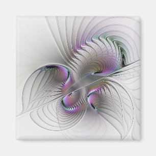 Imã Surreal Shy Beauty Modern Abstrato Fractal Art