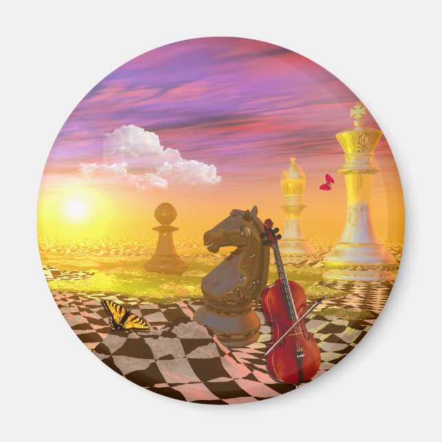 Imã Surrealismo de Mona Lisa da vinci (Frente)