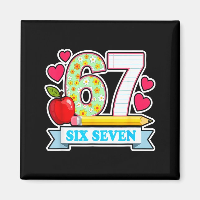 Imã Survived 67 Days Of School Shirt Teachers Student  (Frente)