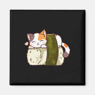 Imã Sushi Cat Kawaii Anime Neko Japonês