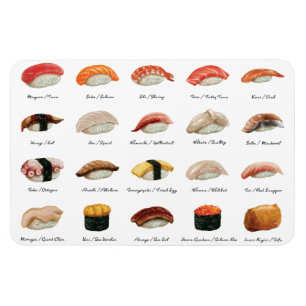Ímã Sushi Chart