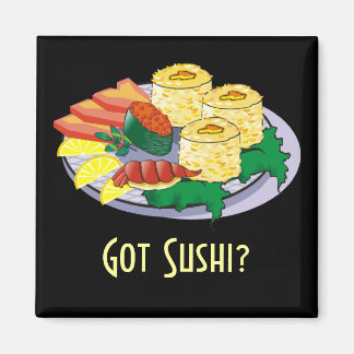 Imã Sushi Magnet Personalizável - Adicionar texto, fun