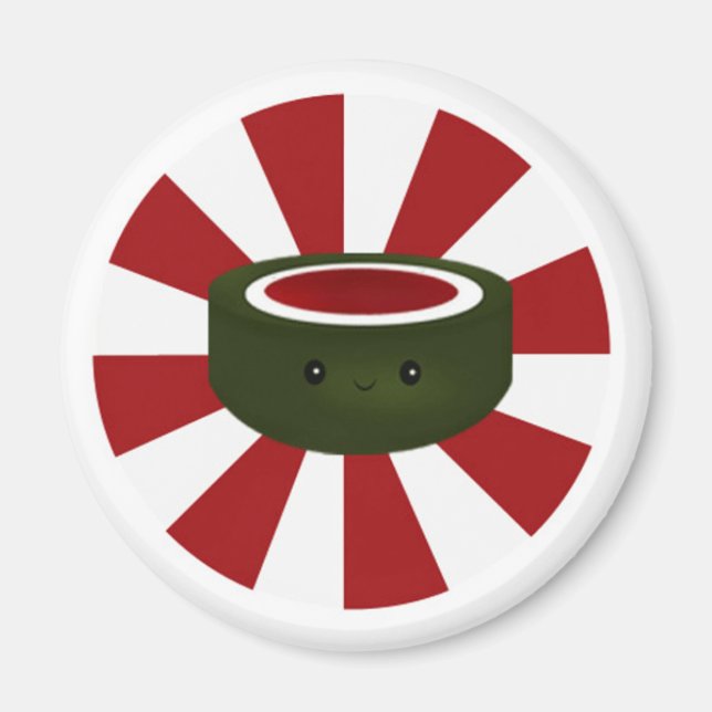 Imã Sushi Star - Magneta branca (Frente)