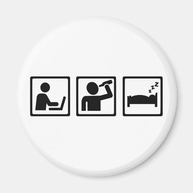 Imã Suspensão de álcool no escritório (Frente)