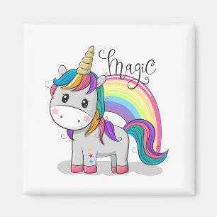 Imã Süßes Einhorn Unicorn mit großen Augen