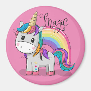 Imã Süßes Einhorn Unicorn mit großen Augen