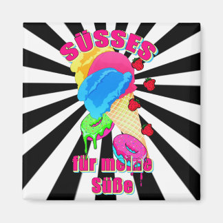 Imã SÜSSES für meinen Süßen Eis Rosquinha Blaubeeren