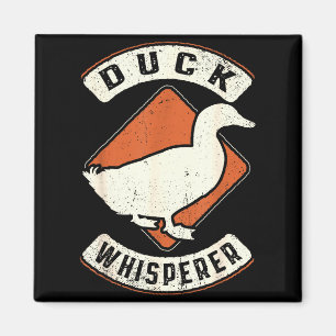 Imã Sussurrador de Pato Vintage Clic Retro Amor Animal