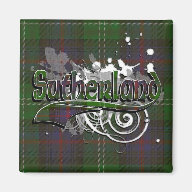 Imã Sutherland Tartan Grunge (Frente)