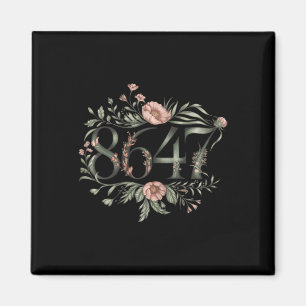 Imã Sutil Anti Trump 8647 Fllower Floral Boho Presiden