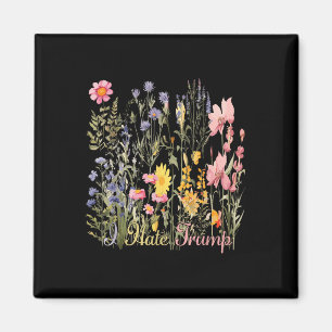 Imã Sutil Odeio Trump Flores Selvagens Trump Hater Nun