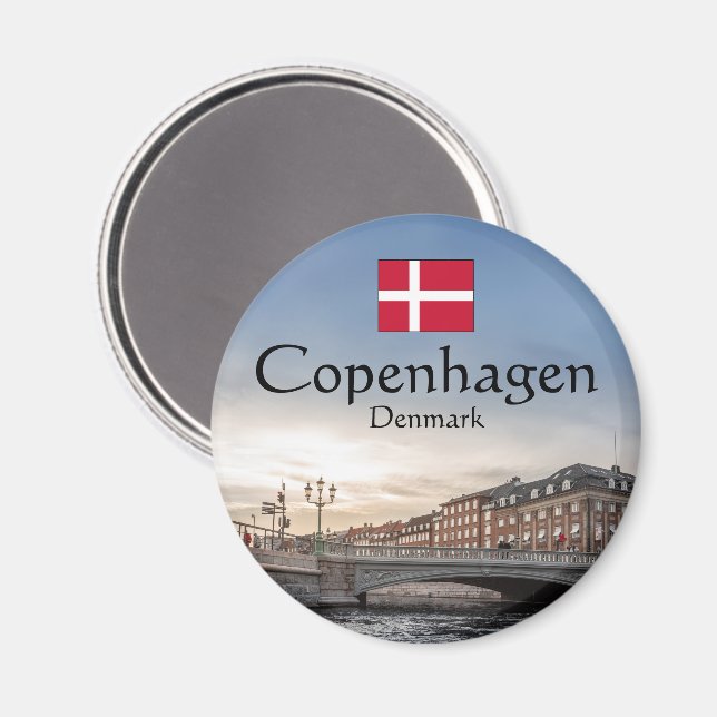Imã Suvenir de Copenhague (Front/Back)