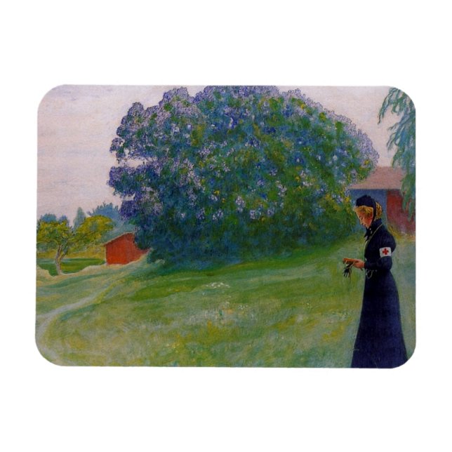 Ímã Suzanne no Uniforme Cruz Vermelha (Horizontal)